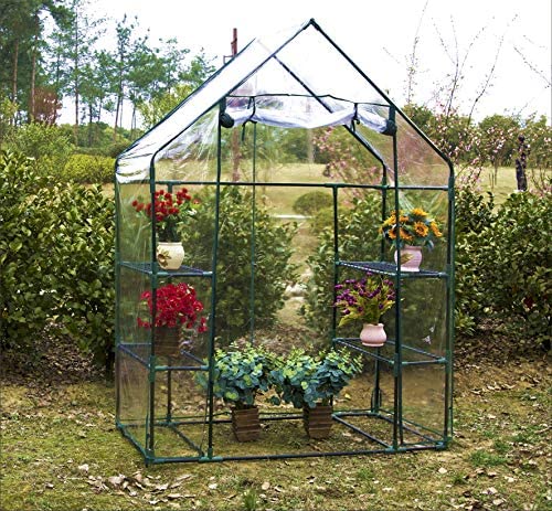 Rainproof Mini Greenhouse Cover Green House Garden Outdoor Plants Growing Shed 