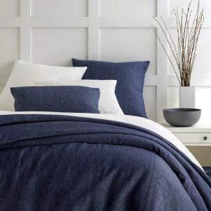 Chambray Linen Duvet Cover Set Collection