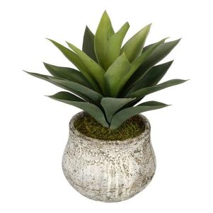 6" Artificial Succulent in Decorative Vase