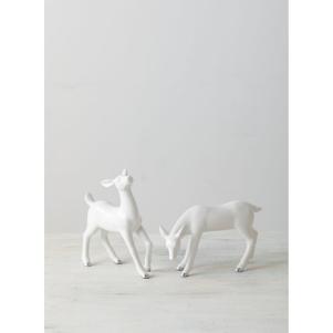 2 Piece Deer Figurine Set