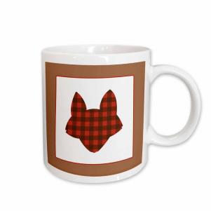 Buffalo Plaid Fox Coffee Mug