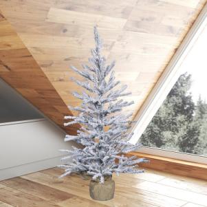 Flocked Angel Pine 4' Artificial Christmas Tree