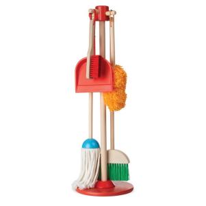 Let's Play House! Dust, Sweep and Mop Housekeeping Set