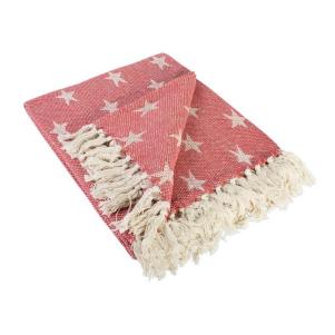 Novalee Patriotic Stars Cotton Throw