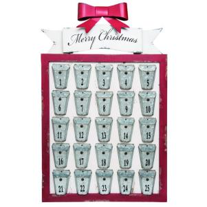 Wood Merry Advent Wall Decor