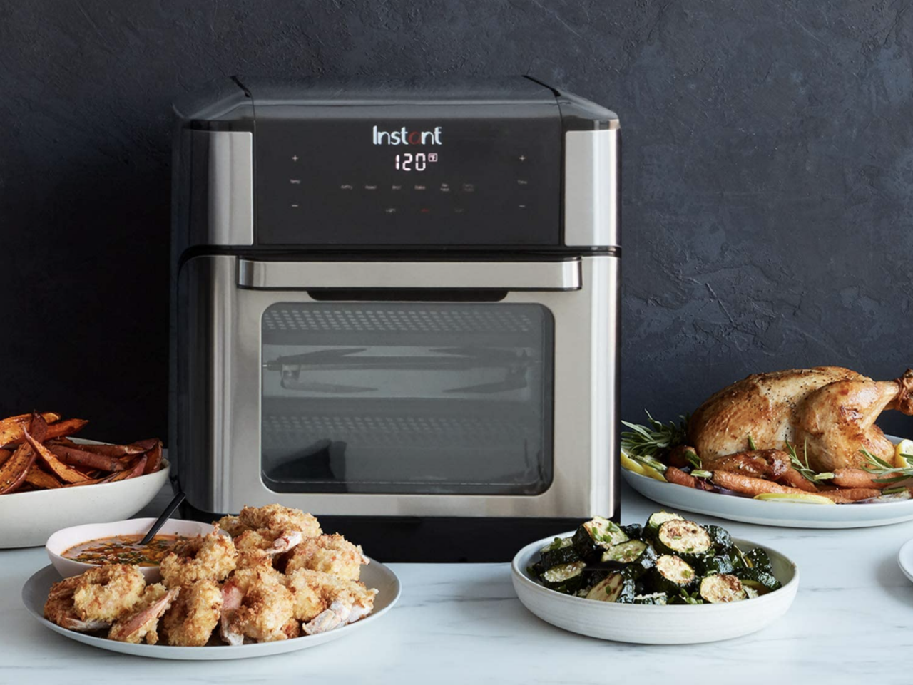Enjoy guilt-free meals with DASH's deluxe air fryer oven on sale