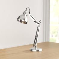 26" Chrome Desk Lamp