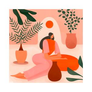 She Waits Art Print
