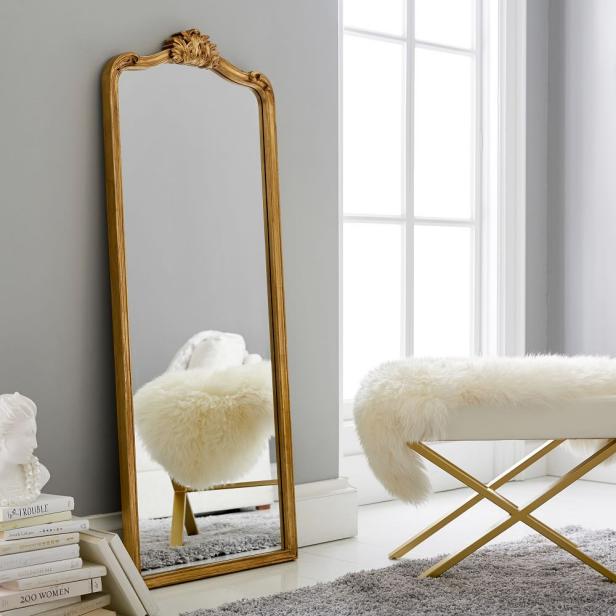 Gleaming Primrose Mirror, Large Gold Floor Mirror Anthropologie