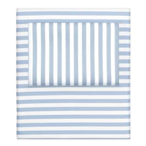 French Blue Striped Sheet Set