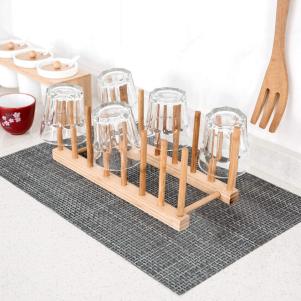 Bamboo Plate Rack 2-Pack