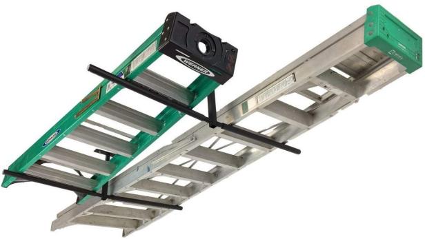 Space Saving Garage Storage Ideas, Garage Ceiling Hooks For Ladders