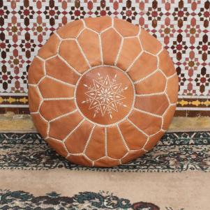 Moroccan-Style Pouf Ottoman