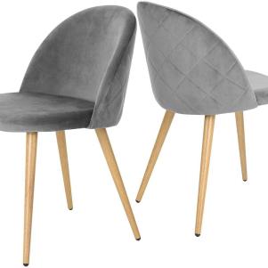 Velvet Gray Chairs