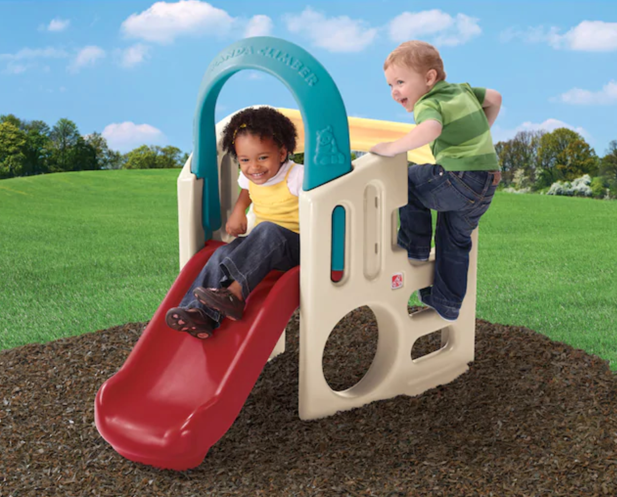 In/Outdoor Yard Child Playground Slide  Set Kids Slide Play Center Baby Toddler 