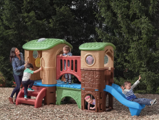 Keep little ones busy and active with these backyard playsets for kids of all ages.
