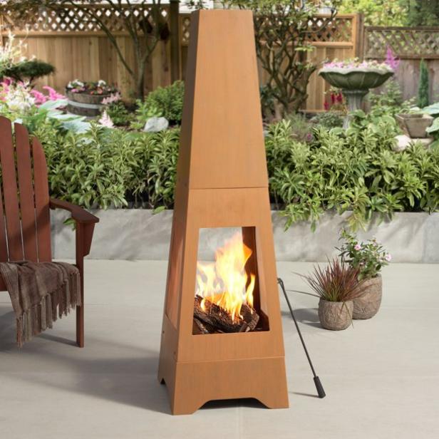 10 Best Chiminea Fire Pits For Your Backyard Clay Steel And More Hgtv