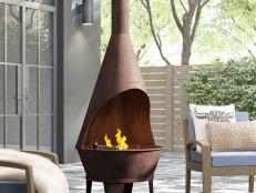 From midcentury modern to Southwestern, these outdoor chimineas are stylish and ready for cool nights.