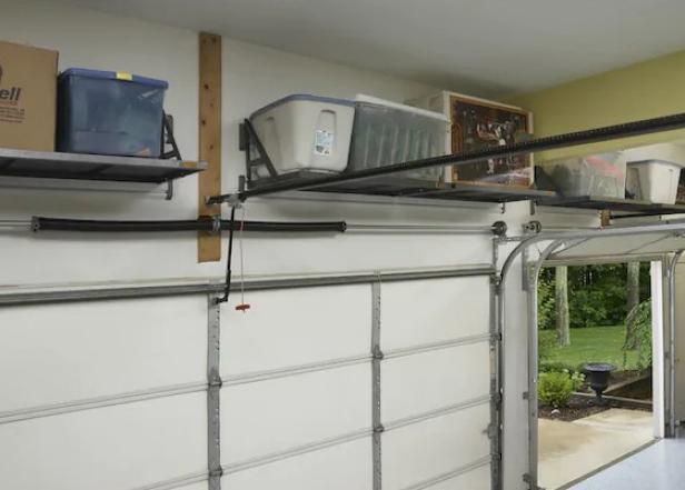 Garage Shelving Storage Ideas For, Build Storage Shelf Above Garage Door