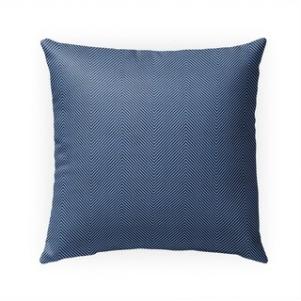 Stitched Indigo Indoor/Outdoor Pillow