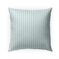 Stripe Mint Triangle Indoor/Outdoor Pillow