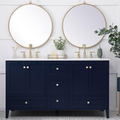 Best Bathroom Vanities And, What Size Mirrors For 60 Inch Double Vanity