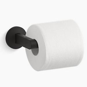Components pivoting toilet tissue holder