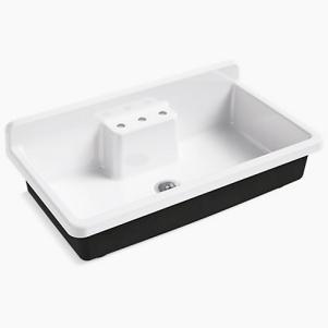 Farmstead wall-mount kitchen sink