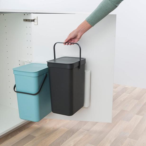 10 Recycling Bins For Your Home That, Kitchen Island With Trash And Recycling Bins