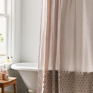 Tufted Dot Shower Curtain