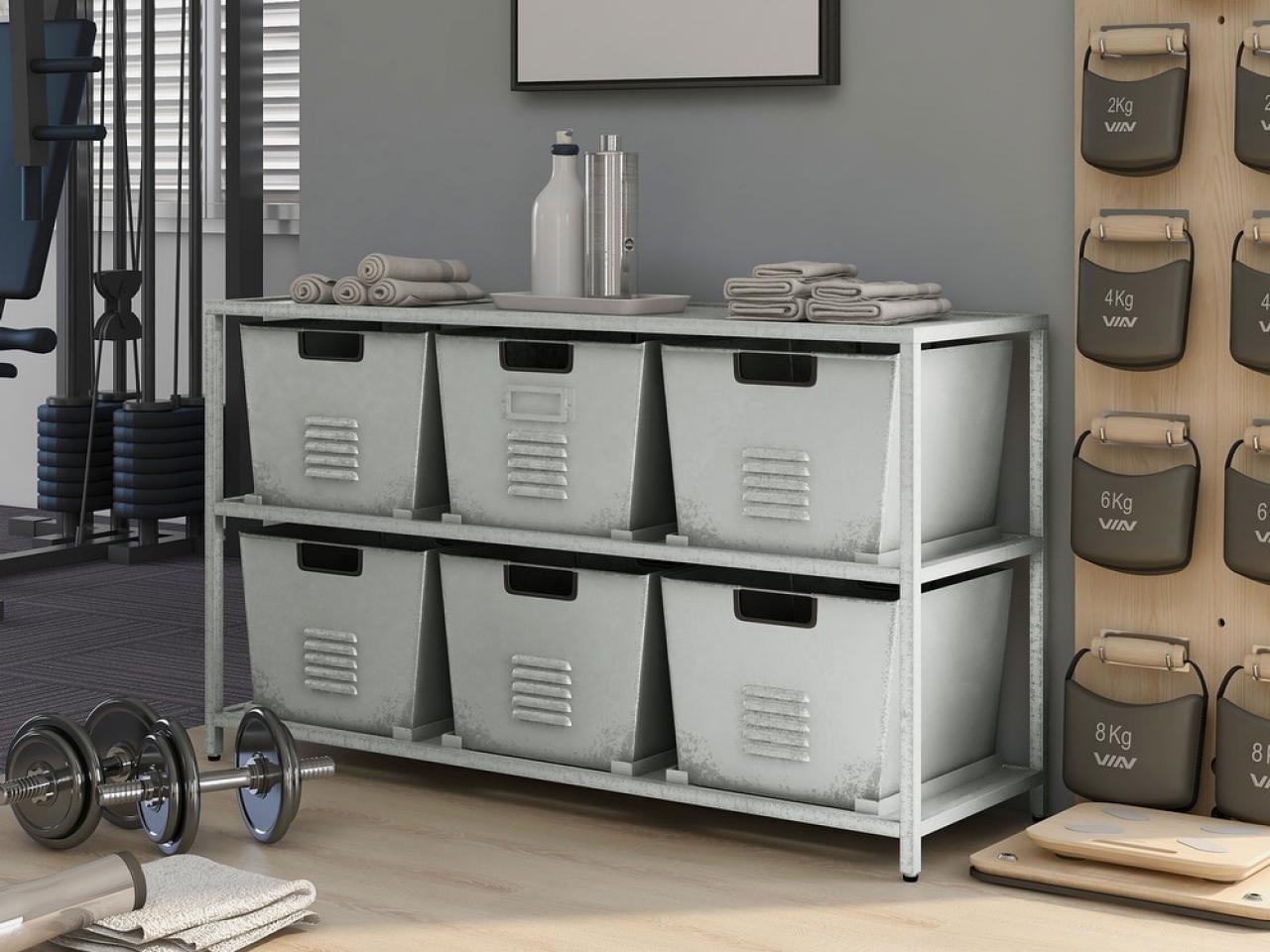 Very handy - Commercial Swiveling hardware organizer - cube storage.