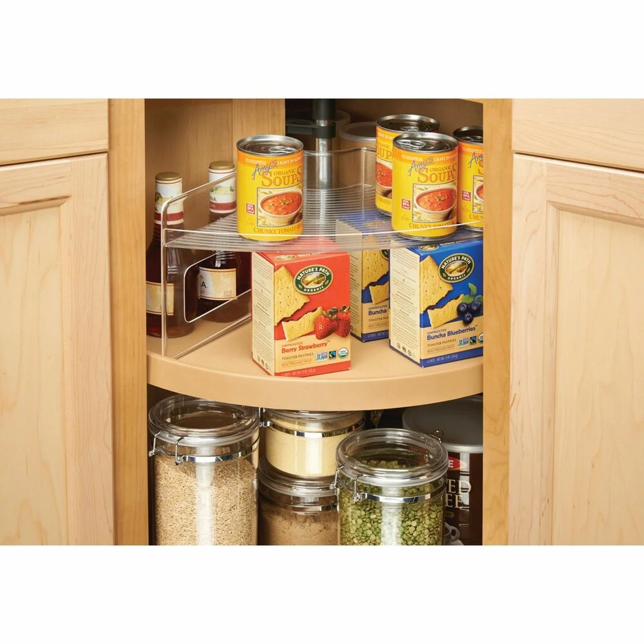 Lazy susan cabinet spice rack hot sale