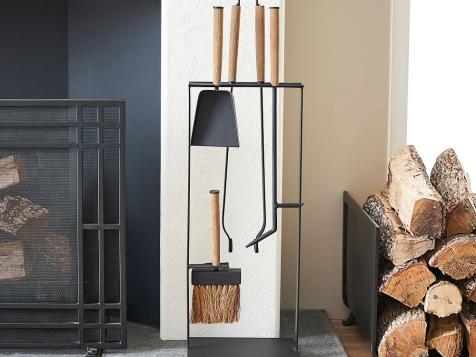 12 Fireplace Accessories + Tools to Keep the Fire Roaring All Winter Long