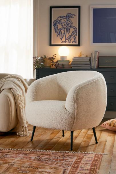 West elm sale boucle chair