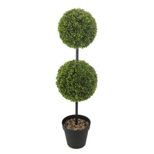 Artificial Boxwood Topiary in Pot
