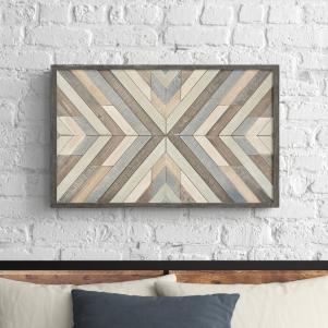 Chevron - Picture Frame Graphic Art on Wood