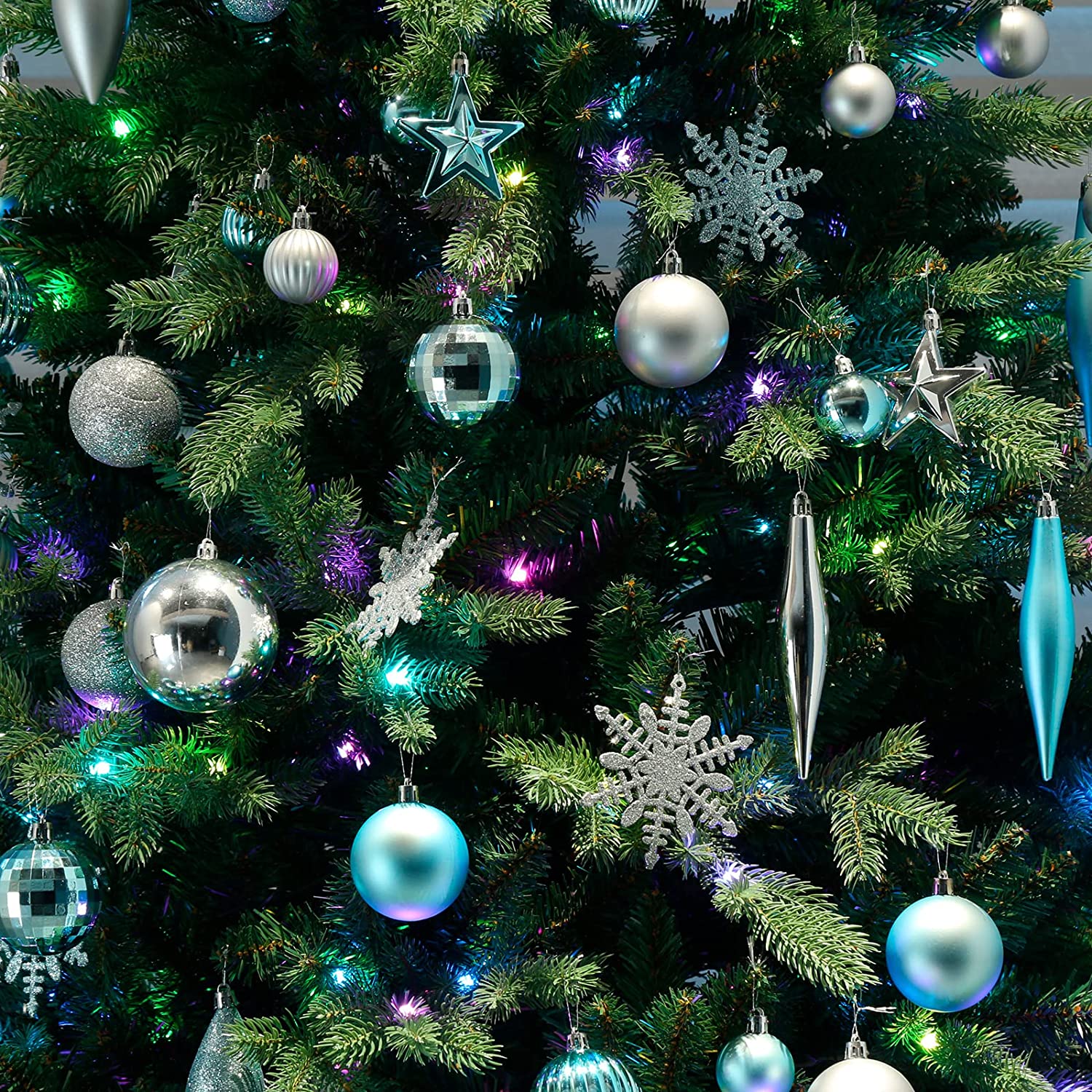 Metallic Green Christmas Tree Brads Set Bulk 50 Pieces 
