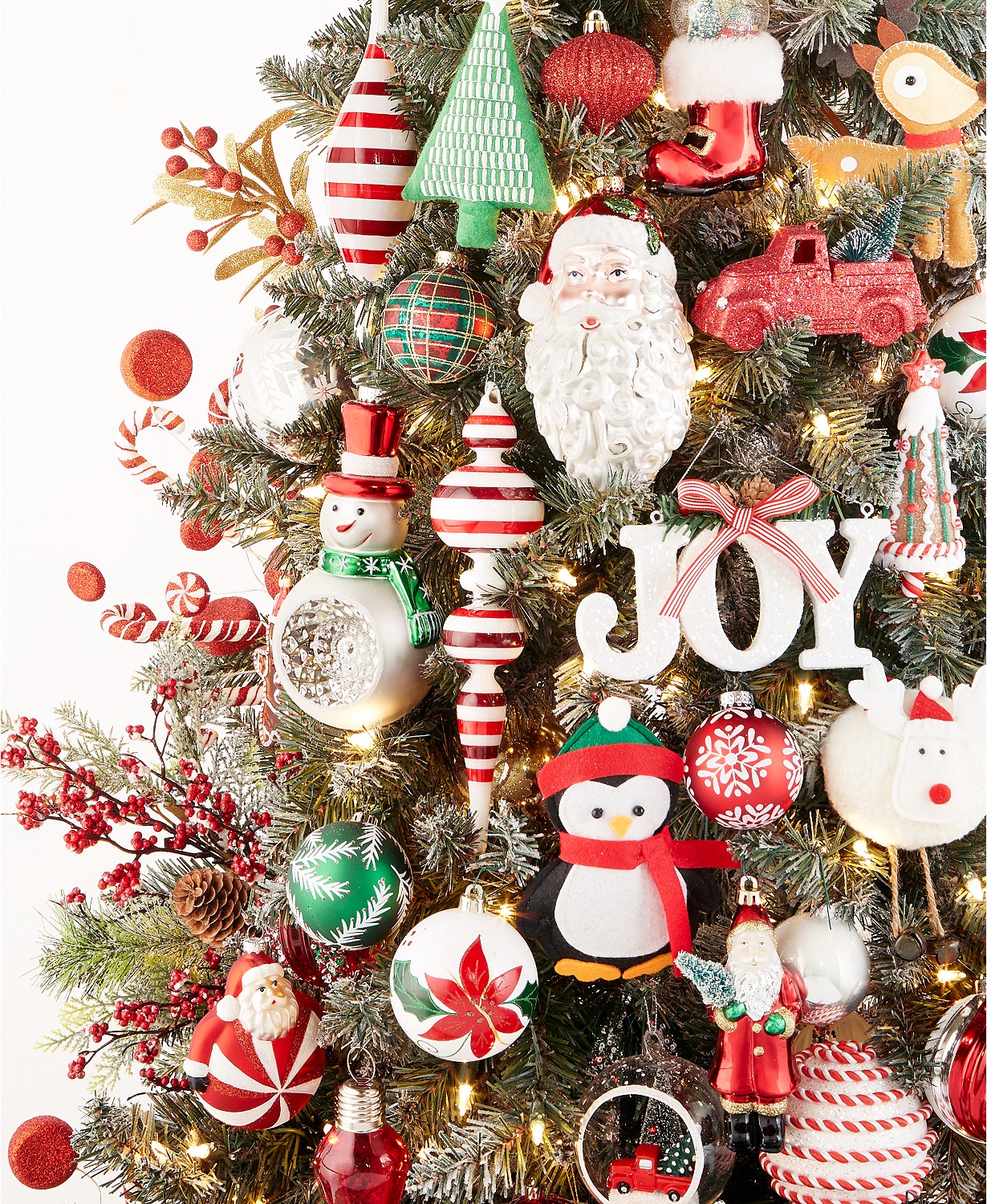 Kailya Glittered Christmas Tree Topper Star Baubles Christmas Tree Decorations Gift Bauble Christmas Ornament #1