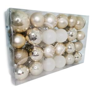 48 Piece Seasonal Decorative Ball Ornament Set