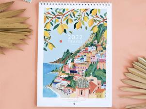 <center>15 Cute + Stylish Wall Calendars We Love for 2022