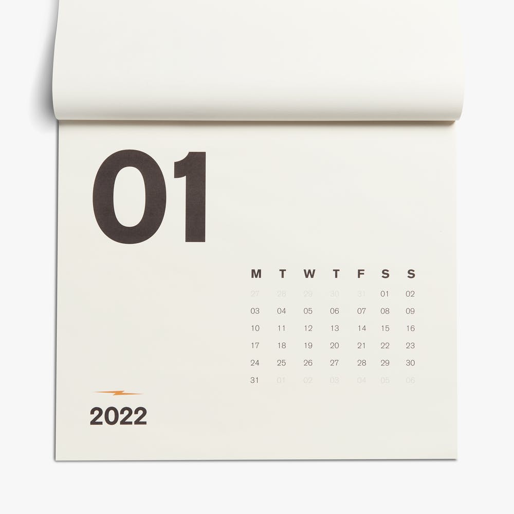 Large Desk/Wall Monthly Calendar 2-in-1 Ruled Blocks Black & White December 2020 with Hanging Holes 22 x 17 January 2020 2020 Desk Calendar 