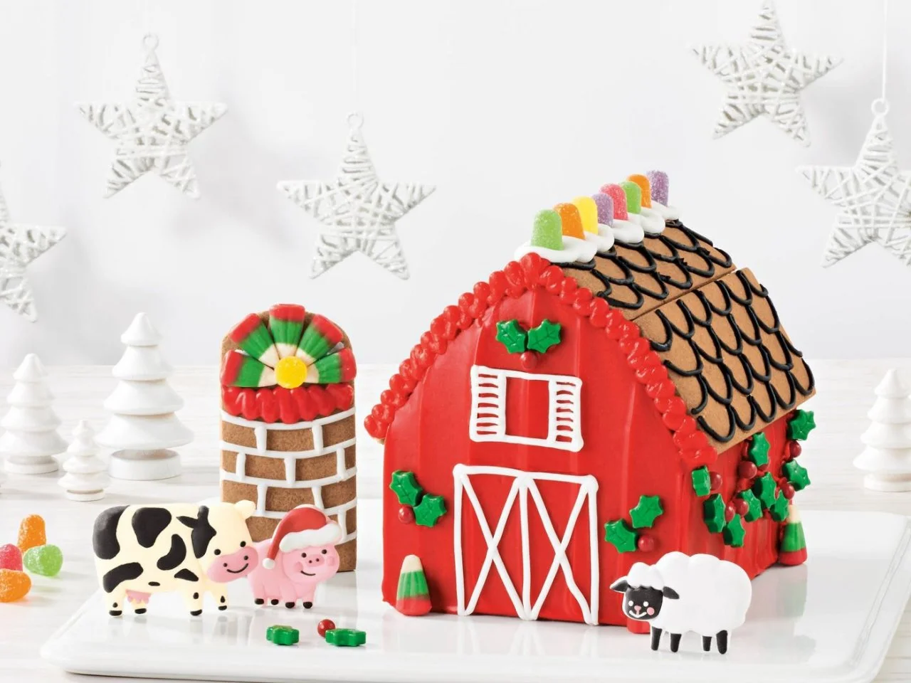 Barbie gingerbread house kit top