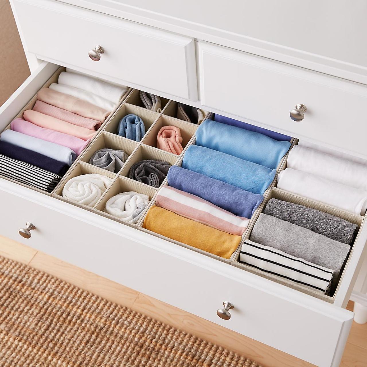 Organizing a dresser: 10 ways to sort drawers in style