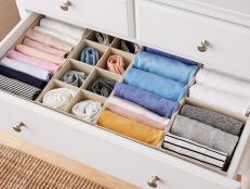 Set a fresh tone for your home with these handy drawer organizers.