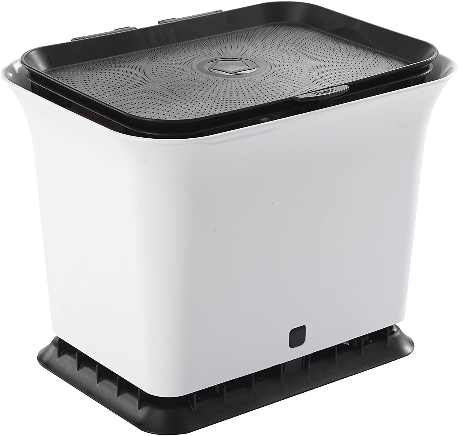 C Luntus Kitchen Compost Bin for Counter Top or Under Sink Hanging Small Trash Can with Lid,Mountable Indoor Compost Bucket 