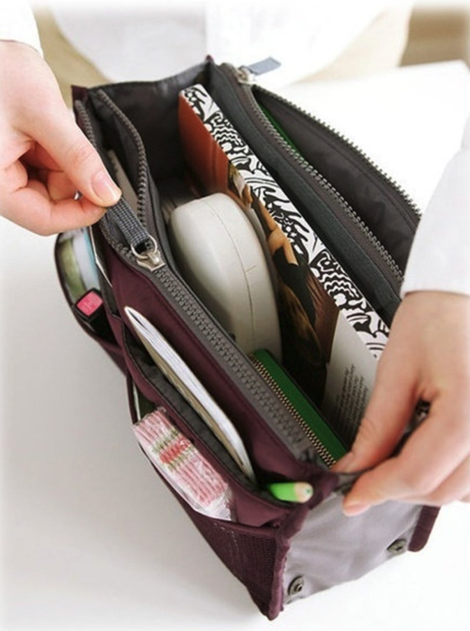 Handmade Leather Clutch Purse Organizer Handbag Wallet Black Zip Wristlet Strap for Women 