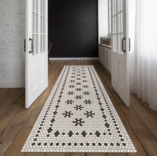 58x80 Inch Unimagic Modern Area Rug Vintage Floral Pattern Floor Mat Non Slip Area Rug Floor Rug Doormat Living Room Bedroom 5' x 7'