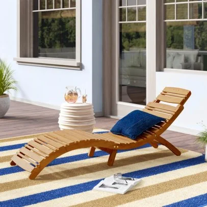 Yellow outdoor chaise lounge shop