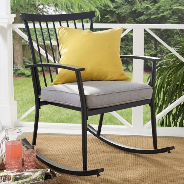 15 Best Outdoor Rocking Chairs Under, Cushions For Outdoor Metal Rocking Chairs