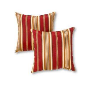 Striped Outdoor Throw Pillow